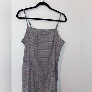 shein plaid dress